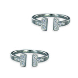 Taraash 925 Sterling Silver CZ Toe Ring For Women - Taraash