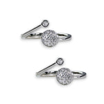 Load image into Gallery viewer, Taraash toe rings for women silver