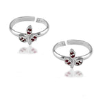 Load image into Gallery viewer, Taraash 925 Sterling Silver CZ Toe Ring | Silver Metti | Chandi Jodavi For Women - Taraash
