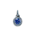 Load image into Gallery viewer, Taraash 925 Sterling Silver Dark Blue CZ Pendant Set For Women - Taraash
