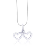 Load image into Gallery viewer, Taraash 925 Sterling Silver Double Heart Pendant For Women COMBO PD 66 - Taraash