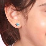 Load image into Gallery viewer, Taraash 925 Sterling Silver Enamel Fish Stud Earrings For Girls - Taraash