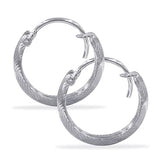 Taraash 925 Sterling Silver Engraved Hoop For Women - Taraash