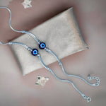 Load image into Gallery viewer, Taraash 925 Sterling Silver Evil Eye Anklet - Taraash
