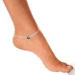 Load image into Gallery viewer, Taraash 925 Sterling Silver Evil Eye Anklet For Women - Taraash