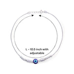 Load image into Gallery viewer, Taraash 925 Sterling Silver Evil Eye Anklet For Women - Taraash