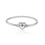 Load image into Gallery viewer, Taraash 925 Sterling Silver Evil Eye Bangle For Women - Taraash