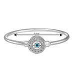 Load image into Gallery viewer, Taraash 925 Sterling Silver Evil Eye Bangle For Women - Taraash