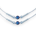 Load image into Gallery viewer, Taraash 925 Sterling Silver Evil Eye Beaded Anklet For Babies - Taraash
