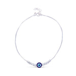 Load image into Gallery viewer, Taraash 925 Sterling Silver Evil Eye Beaded Anklet for Women - Taraash