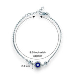 Load image into Gallery viewer, Taraash 925 Sterling Silver Evil Eye Rakhi - Taraash