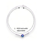 Load image into Gallery viewer, Taraash 925 Sterling Silver Evil Eye Silver Ball Anklet For Women - Taraash