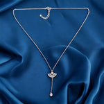 Load image into Gallery viewer, Taraash 925 Sterling Silver Fan Shape Cz Pendant Chain For Women - Taraash
