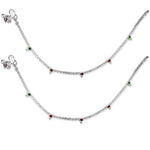 Load image into Gallery viewer, Taraash 925 Sterling Silver Fancy Payal / Anklet For Women - Taraash