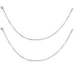 Load image into Gallery viewer, Taraash 925 Sterling Silver Fancy Plain Chain With Beads Anklet For Women / Girls - Taraash