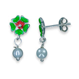 Taraash 925 Sterling Silver Floral Earrings For Kids - Taraash