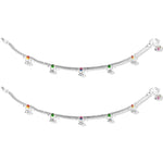 Load image into Gallery viewer, Taraash 925 Sterling Silver Floral Enamel Anklets For Women - Taraash