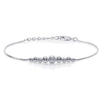 Load image into Gallery viewer, Taraash 925 Sterling Silver Frosted Silver Balls Bracelets For Women BR1806F - Taraash