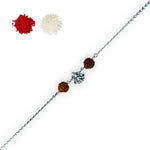 Load image into Gallery viewer, Taraash 925 Sterling Silver Ganpati Rakhi Bracelet - Taraash