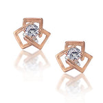 Load image into Gallery viewer, Taraash 925 Sterling silver Gold Plated Cz Earrings | Stud For Women | Stud - Taraash