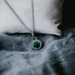 Load image into Gallery viewer, Taraash 925 Sterling Silver Green CZ Pendant Chain For Women - Taraash