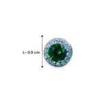 Load image into Gallery viewer, Taraash 925 Sterling Silver Green Cz Stud Earring For Women - Taraash