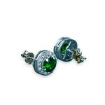 Load image into Gallery viewer, Taraash 925 Sterling Silver Green Cz Stud Earring For Women - Taraash