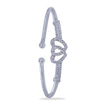 Load image into Gallery viewer, Taraash 925 Sterling Silver Heart Bangle For Women - Taraash
