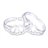Taraash 925 Sterling Silver Heart Design toe ring for women LR0716S - Taraash