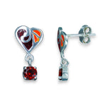 Load image into Gallery viewer, Taraash 925 Sterling Silver Heart Drop Earrings For Kids - Taraash