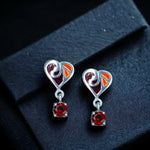 Load image into Gallery viewer, Taraash 925 Sterling Silver Heart Drop Earrings For Kids - Taraash