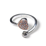 Load image into Gallery viewer, Taraash 925 Sterling Silver Heart Finger Ring For Women - Taraash