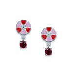 Load image into Gallery viewer, Taraash 925 Sterling Silver Heart Floral Earrings For Kids - Taraash