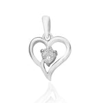 Load image into Gallery viewer, Taraash 925 Sterling Silver Heart Shape Combo Pendant With Chain For Women COMBO PDCH 164 - Taraash
