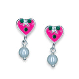 Taraash 925 Sterling Silver Heart Shape Earring For kids - Taraash