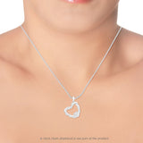 Taraash 925 Sterling Silver Heart Shape Pendant for women PD1715R - Taraash