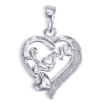 Load image into Gallery viewer, Taraash 925 Sterling Silver Heart Shape Pendant For Women PD2027R - Taraash