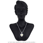 Load image into Gallery viewer, Taraash 925 Sterling Silver Heart Shaped Light lime colour Pendant for women CBPD043I-08 - Taraash