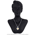 Load image into Gallery viewer, Taraash 925 Sterling Silver Heart Shaped Olive colour Pendant for women CBPD043I - 11 - Taraash