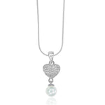 Load image into Gallery viewer, Taraash 925 Sterling Silver Heart With Pearl Combo Pendant With Chain For Women COMBO PDCH 175 - Taraash