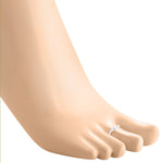 Load image into Gallery viewer, Taraash 925 Sterling Silver Heart With Solitaire CZ Toe Rings For Women LR1059S - Taraash