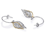 Load image into Gallery viewer, Taraash 925 Sterling Silver Hoop Style Gold Plated Earrings For Women ERM001 - Taraash