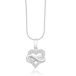 Load image into Gallery viewer, Taraash 925 Sterling Silver Infinity Symbol Combo Pendant With Chain For Women COMBO PDCH 155 - Taraash