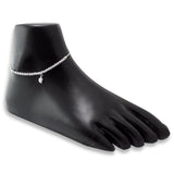 Taraash 925 sterling Silver Leaf Anklet | Silver Payal |Silver Anklets For Women - Taraash