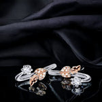 Load image into Gallery viewer, Taraash 925 Sterling Silver Leaf CZ Toe Ring For Women - Taraash