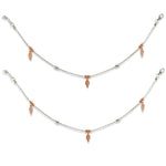 Load image into Gallery viewer, Taraash 925 Sterling Silver Leaf Feather Charm Anklet For Women - Taraash