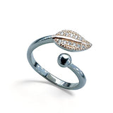 Taraash 925 Sterling Silver Leaf Finger Ring For Women - Taraash