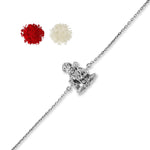 Load image into Gallery viewer, Taraash hanuman rakhi brother silver