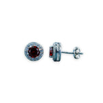 Load image into Gallery viewer, Taraash 925 Sterling Silver Maroon Cz Stud Earring For Women - Taraash