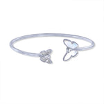 Load image into Gallery viewer, Taraash 925 Sterling Silver Mother Of Pearl Butterfly Bangle For Women - Taraash